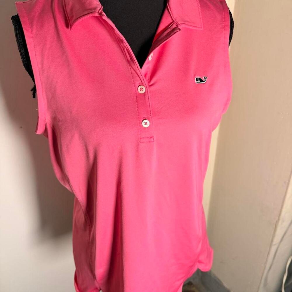 Vineyard vines pink sleeveless polo